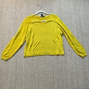 Rebecca Moses for Bergdorf Goodman Chartreuse Sweater lightly worn